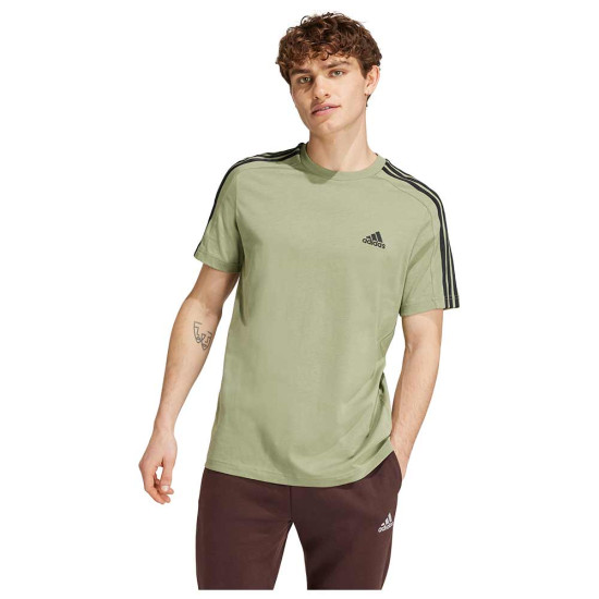 Adidas Ανδρική κοντομάνικη μπλούζα Essentials Single Jersey 3-Stripes Tee